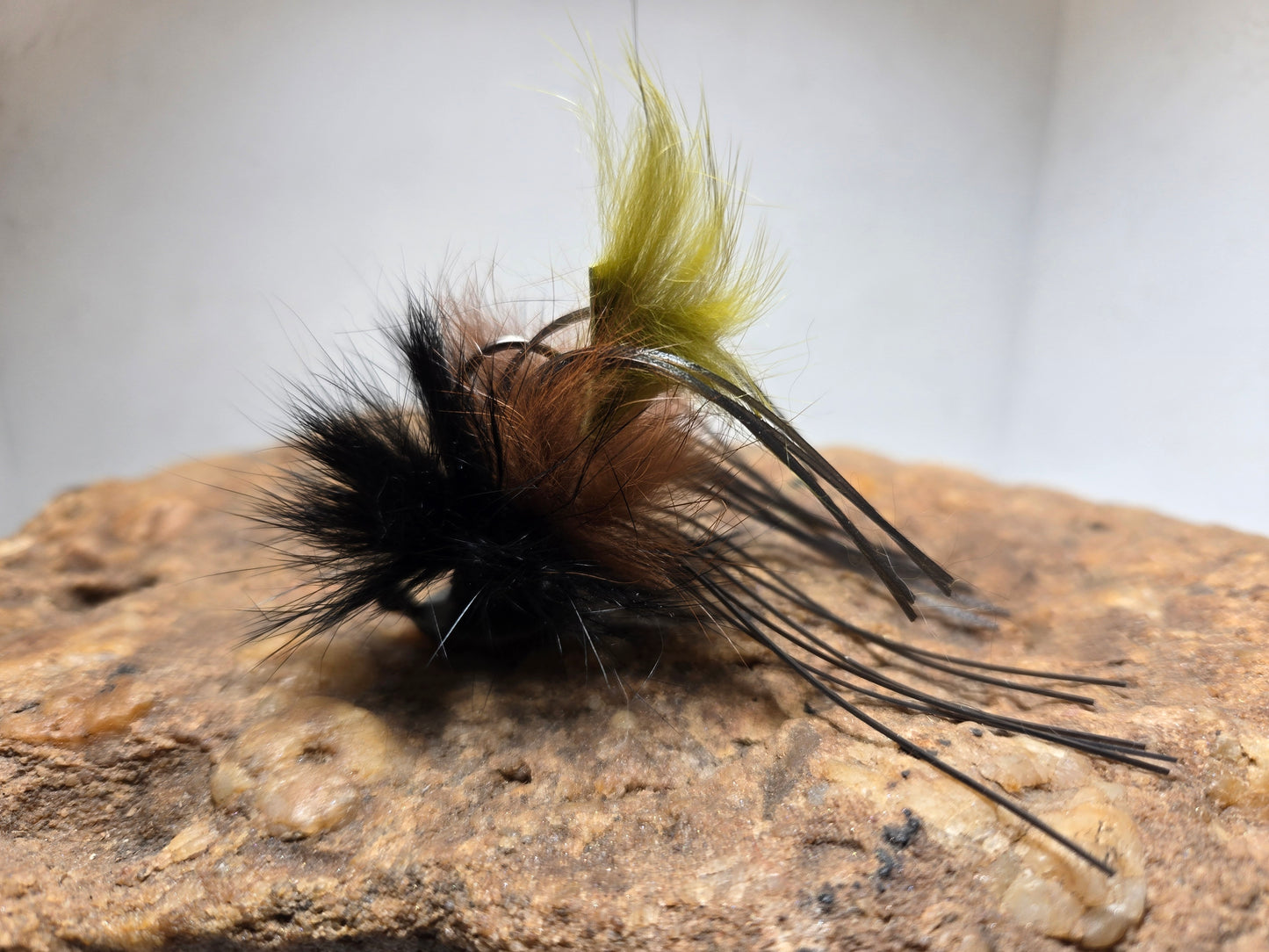 Enticer Pro Heavy Hitter Rabbit Fur Flippin jig 1/4oz Dark Night